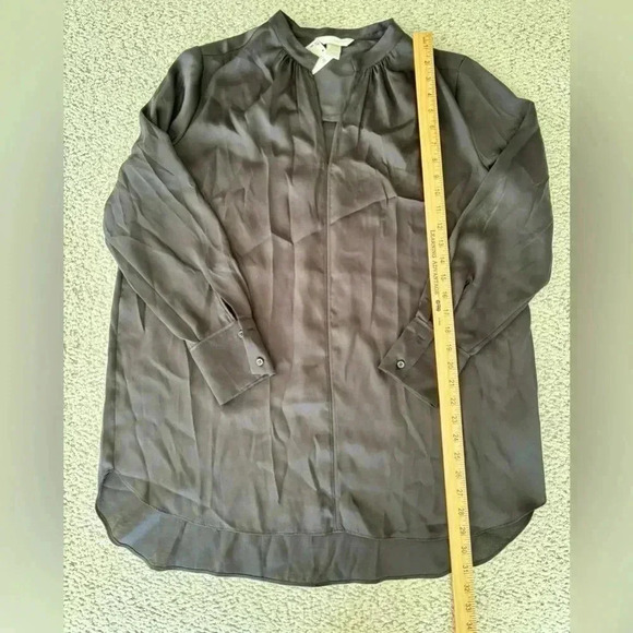 H&M Long Flowing Black Blouse Women’s Size 14 NWT - Picture 6 of 10